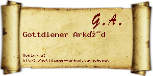 Gottdiener Arkád névjegykártya