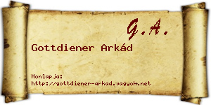 Gottdiener Arkád névjegykártya